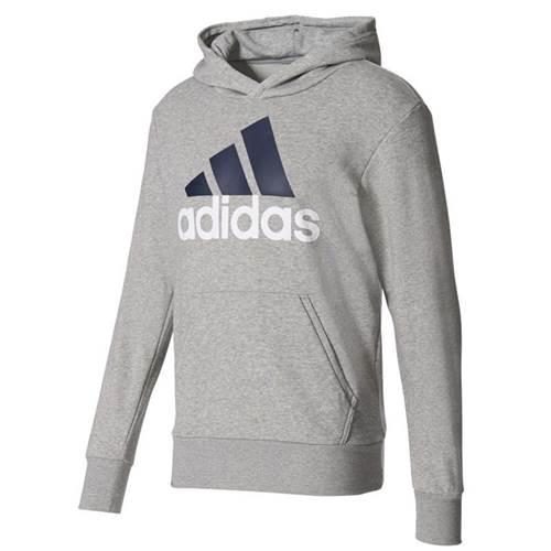 Adidas Essentials Linear Pullover Hood French Terry M Šedé