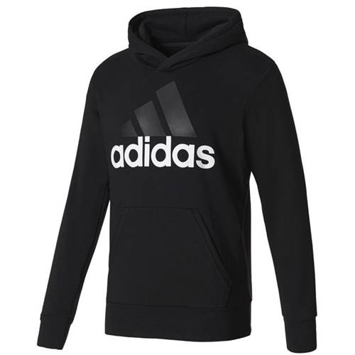 Adidas Essentials Linear Pullover Hood French Terry M Černé