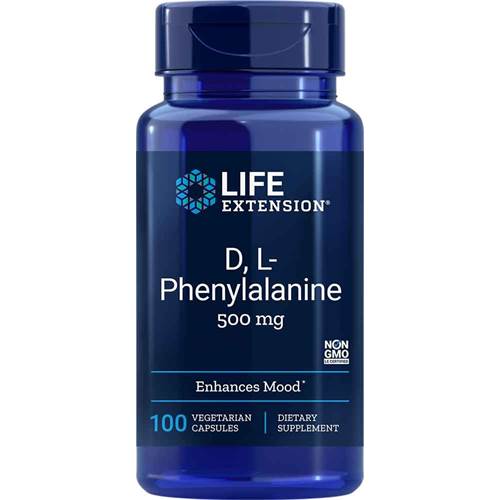 Doplňky stravy Life Extension D L Phenylalanine Capsules