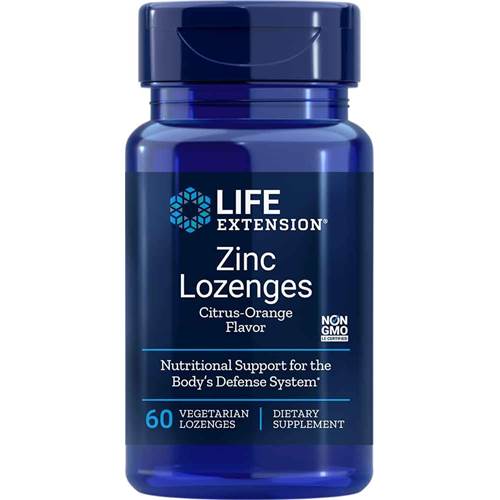 Doplňky stravy Life Extension Zinc Lozenges