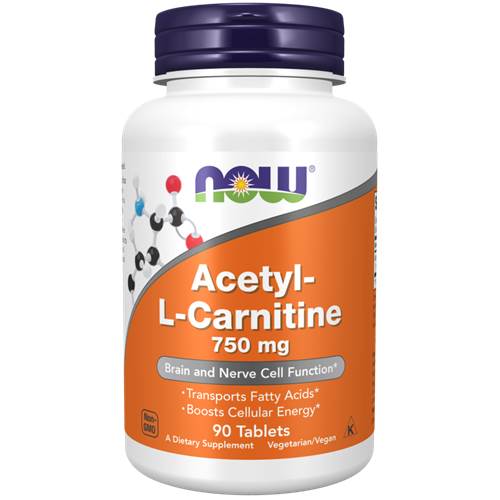 Doplňky stravy NOW Foods Acetyl Lcarnitine 750 MG