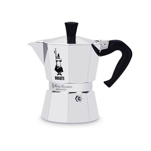Kawa i herbata Bialetti Moka Express NA 1 Filiżankę Espresso 1 TZ Włoska Kawiarka Aluminiowa Ciśnieniowa
