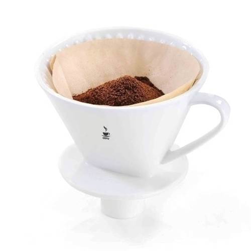 Kawa i herbata Gefu Sanro Biały Dripper Filtr DO Kawy Porcelanowy