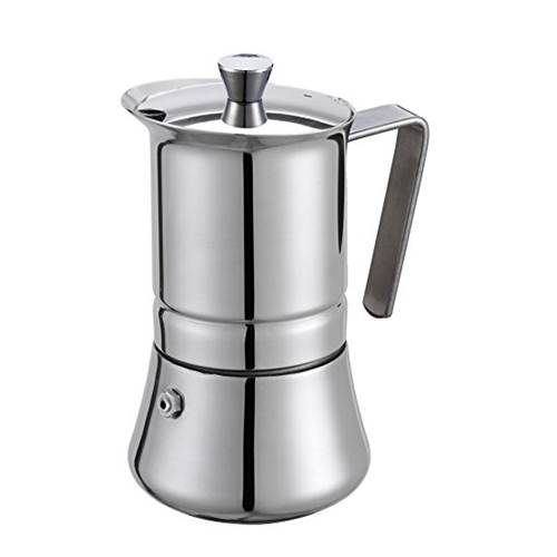 Kawa i herbata GAT Pratika NA 6 Filiżanek Espresso Kawiarka Stalowa Ciśnieniowa