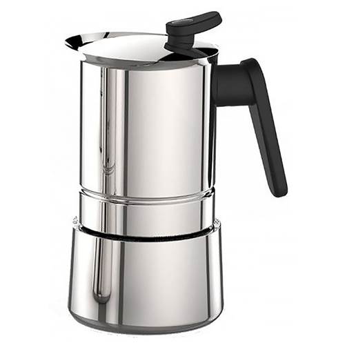 Kawa i herbata Pedrini Steel Moka NA 4 Filiżanki Espresso 4 TZ Kawiarka Stalowa Ciśnieniowa