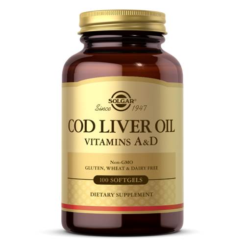 Doplňky stravy Solgar Cod Liver Oil Vitamins Aampd