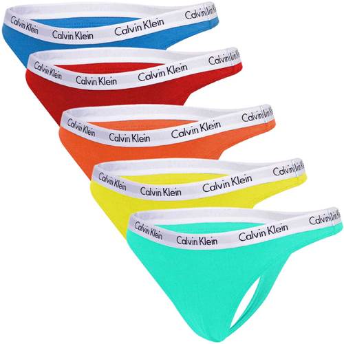 Kalhotky Calvin Klein 5 PACK THONGS