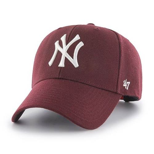 Čepice 47 Brand Czapka Z Daszkiem Mlb New York Yankees Mvp Bordowa