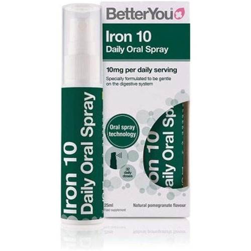 Doplňky stravy BetterYou Iron 10 Daily Oral Spray